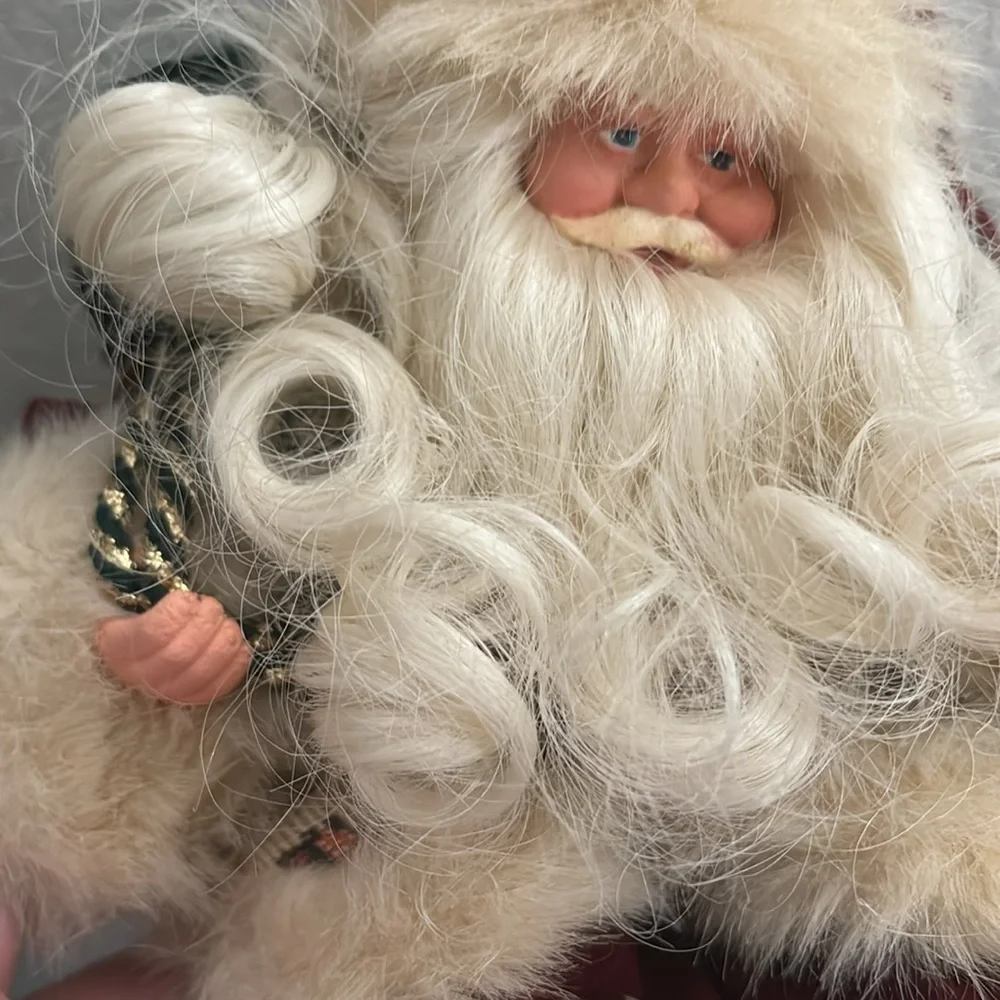Vintage Holiday Christmas Santa Claus Vintage Small Sitter Home-decor Final Sale - Picture 7 of 7